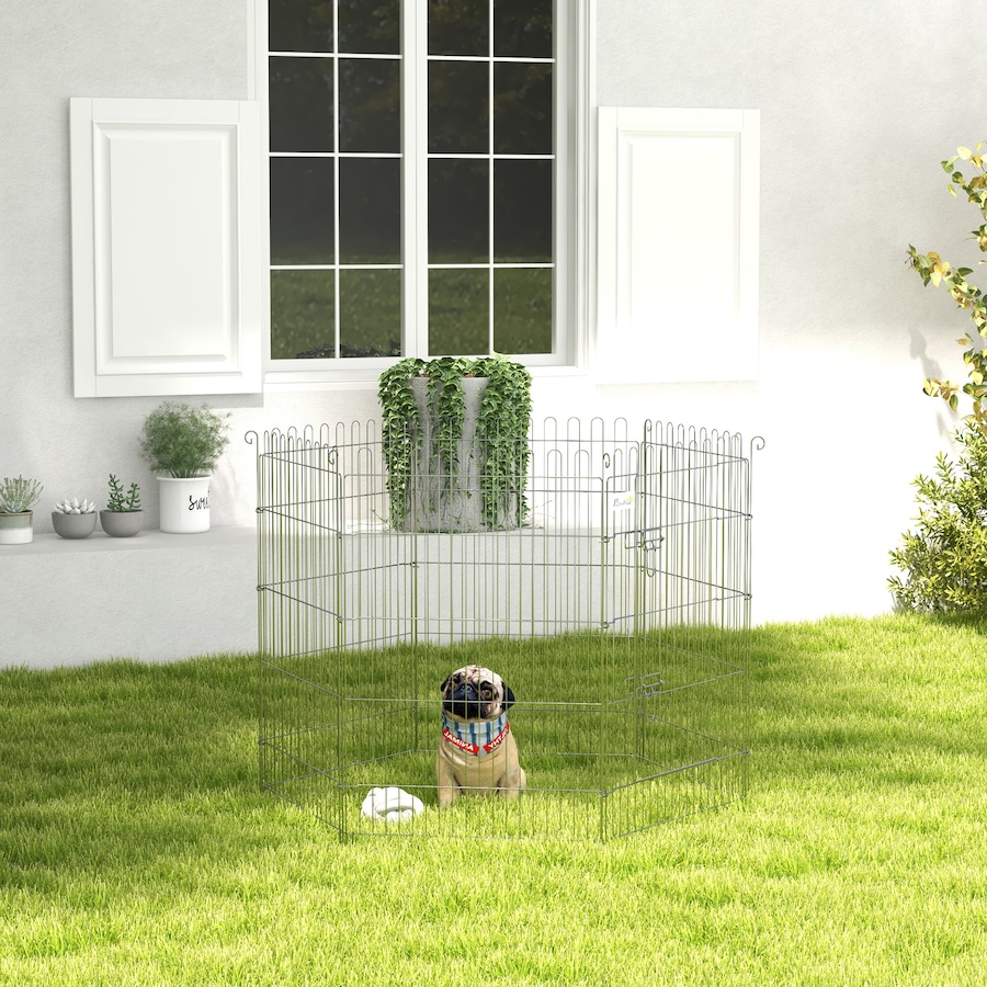 Image 931000_ALTMORE1.jpg, Product 931-000 / Price $76.99, PawHut Dog Playpen Puppy Play Pen, 8 Panels Pet Exercise Fences from PawHut on TSC.ca's Home & Garden department
