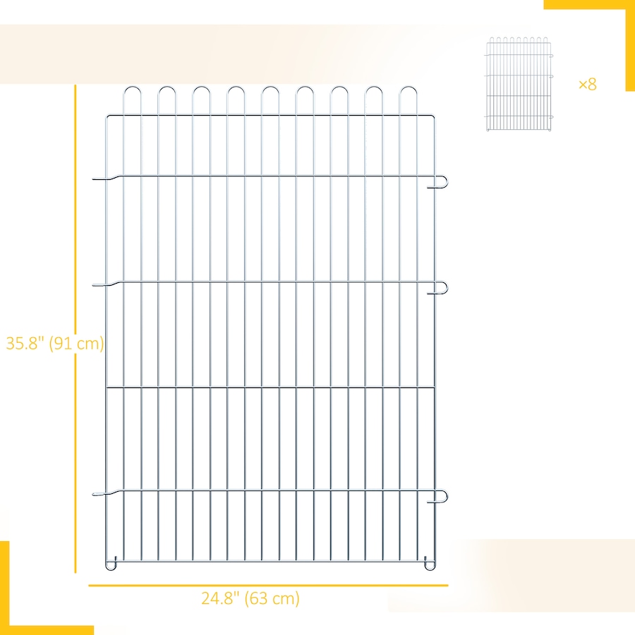 Image 931000_ALTMORE2.jpg, Product 931-000 / Price $76.99, PawHut Dog Playpen Puppy Play Pen, 8 Panels Pet Exercise Fences from PawHut on TSC.ca's Home & Garden department