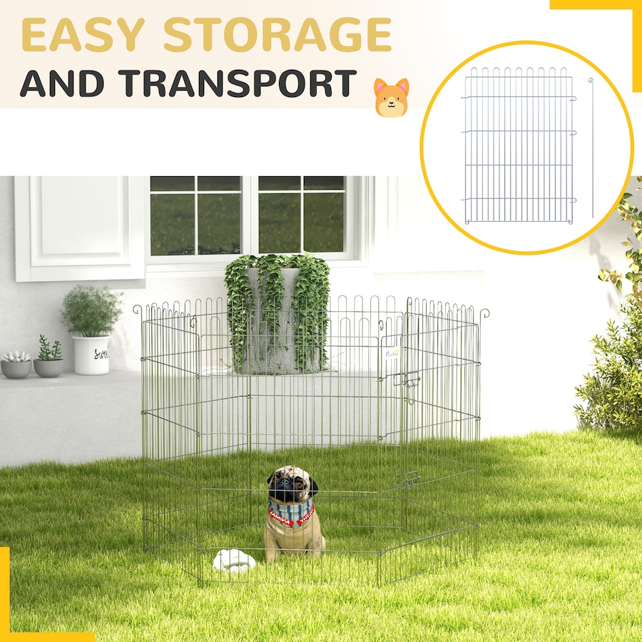 Image 931000_ALTMORE4.jpg, Product 931-000 / Price $76.99, PawHut Dog Playpen Puppy Play Pen, 8 Panels Pet Exercise Fences from PawHut on TSC.ca's Home & Garden department