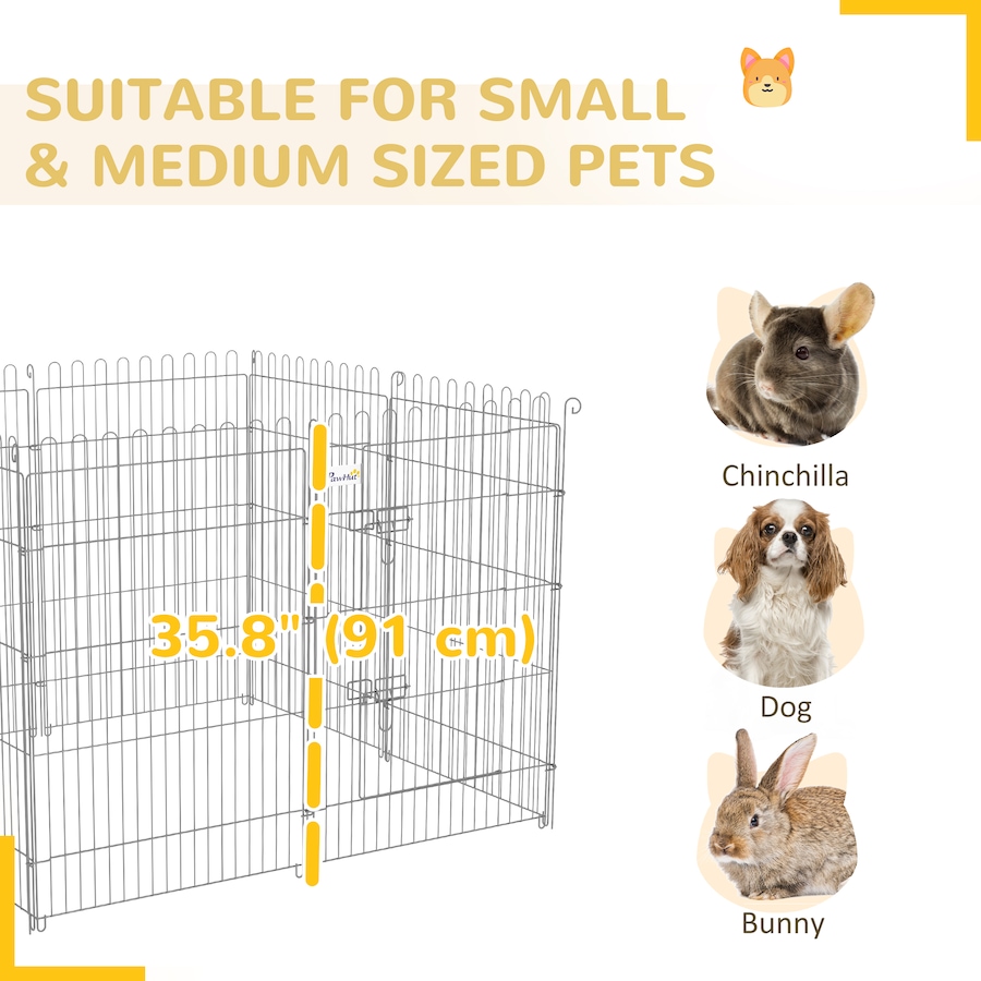 Image 931000_ALTMORE5.jpg, Product 931-000 / Price $76.99, PawHut Dog Playpen Puppy Play Pen, 8 Panels Pet Exercise Fences from PawHut on TSC.ca's Home & Garden department