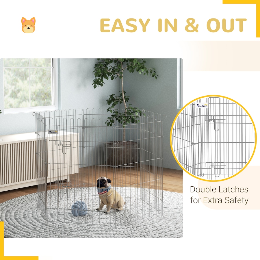 Image 931000_ALTMORE6.jpg, Product 931-000 / Price $76.99, PawHut Dog Playpen Puppy Play Pen, 8 Panels Pet Exercise Fences from PawHut on TSC.ca's Home & Garden department