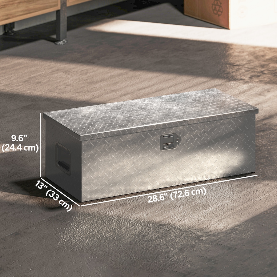 Image 931024_ALTMORE2.jpg, Product 931-024 / Price $114.99 - $229.99, HOMCOM 30/48 Inch Truck Bed Tool Box, Heavy Duty Aluminum Trailer Tongue Box from HOMCOM on TSC.ca's Home & Garden department