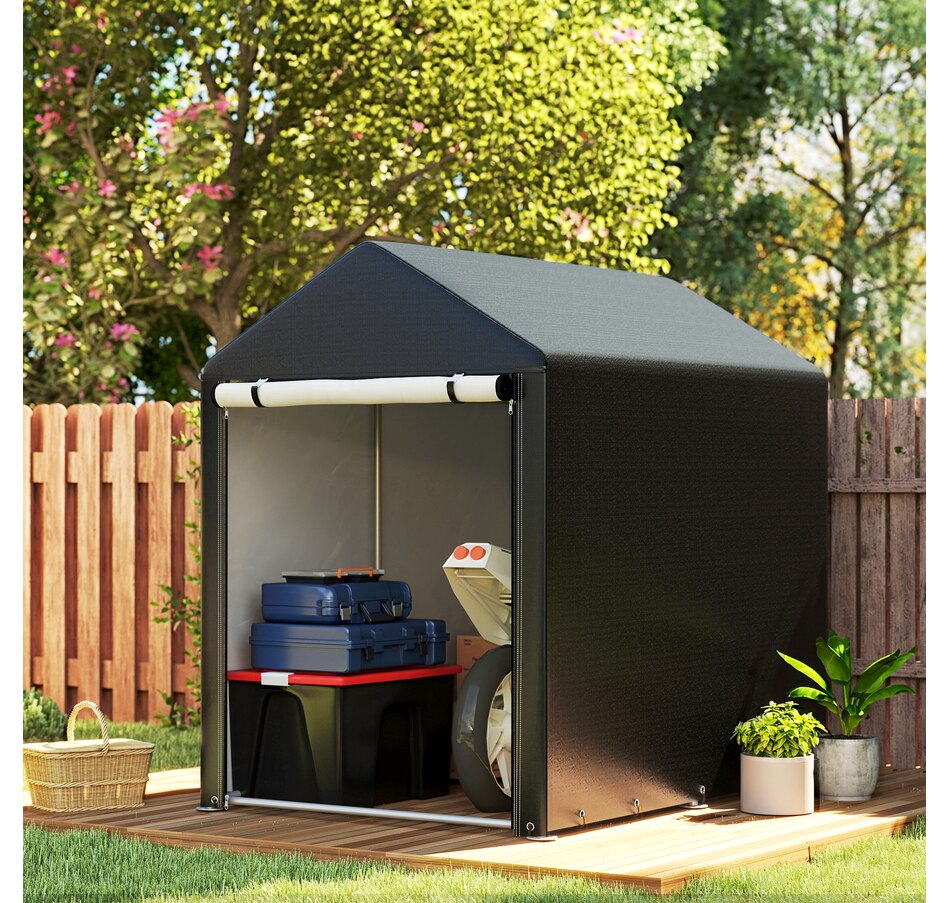Image 931034_ALTMORE1.jpg, Product 931-034 / Price $149.99, Outsunny 4 x 6ft Outdoor Storage Shed Tent for Motorcycle Bike Garden Tool from Outsunny on TSC.ca's Home & Garden department