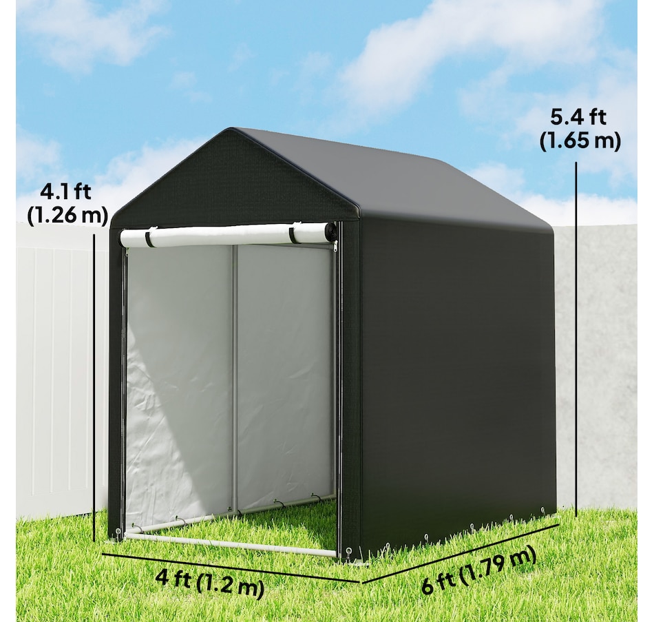 Image 931034_ALTMORE2.jpg, Product 931-034 / Price $149.99, Outsunny 4 x 6ft Outdoor Storage Shed Tent for Motorcycle Bike Garden Tool from Outsunny on TSC.ca's Home & Garden department