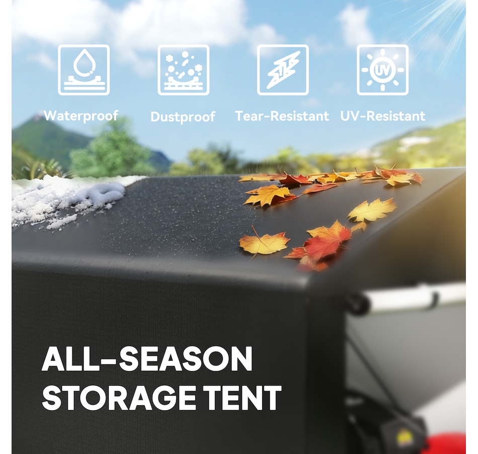 Image 931034_ALTMORE3.jpg, Product 931-034 / Price $149.99, Outsunny 4 x 6ft Outdoor Storage Shed Tent for Motorcycle Bike Garden Tool from Outsunny on TSC.ca's Home & Garden department