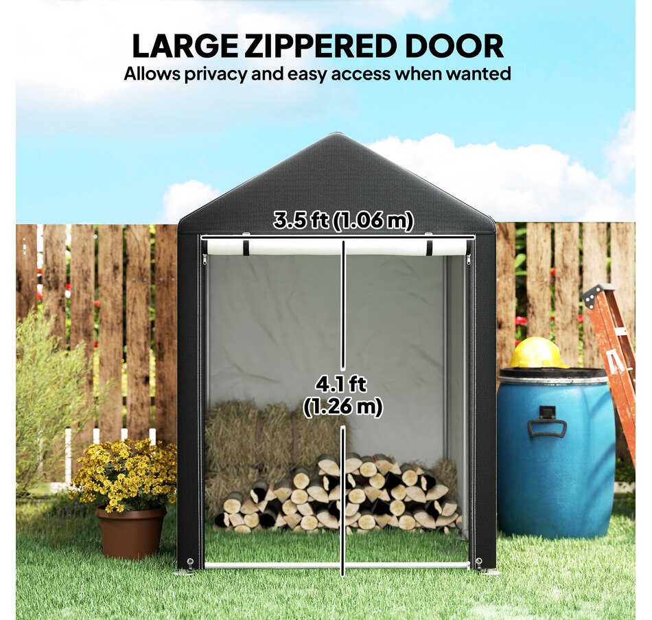 Image 931034_ALTMORE5.jpg, Product 931-034 / Price $149.99, Outsunny 4 x 6ft Outdoor Storage Shed Tent for Motorcycle Bike Garden Tool from Outsunny on TSC.ca's Home & Garden department
