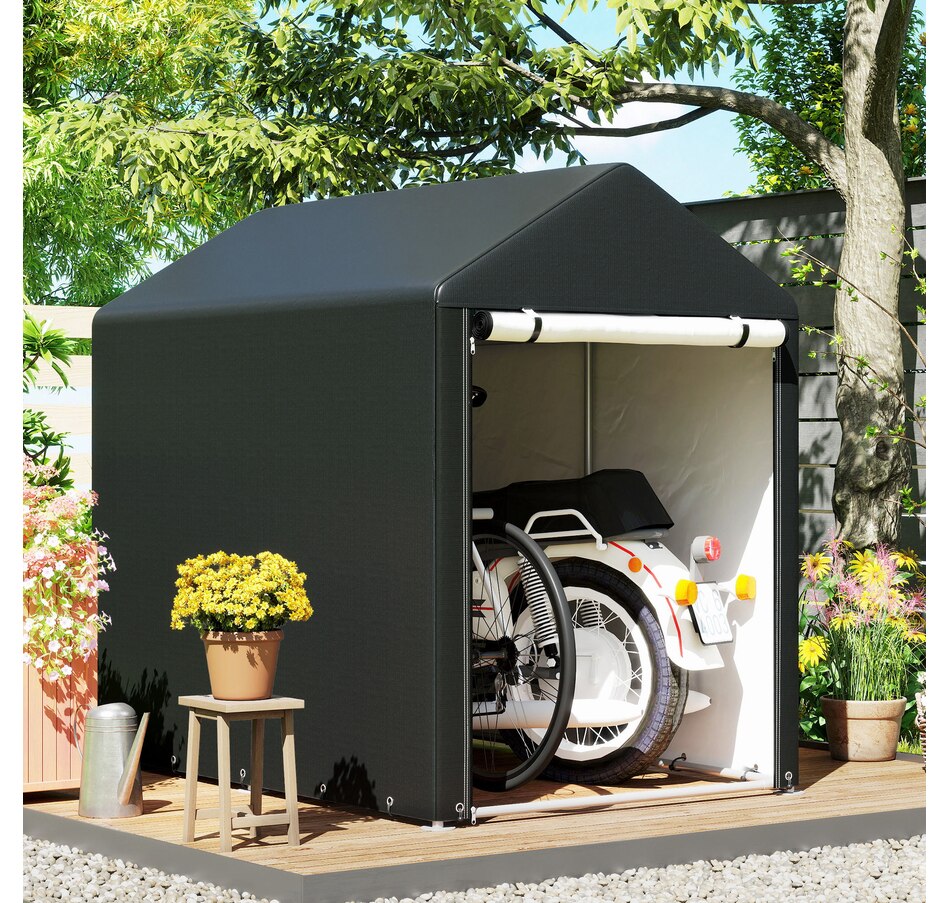 Image 931034_ALTMORE6.jpg, Product 931-034 / Price $149.99, Outsunny 4 x 6ft Outdoor Storage Shed Tent for Motorcycle Bike Garden Tool from Outsunny on TSC.ca's Home & Garden department