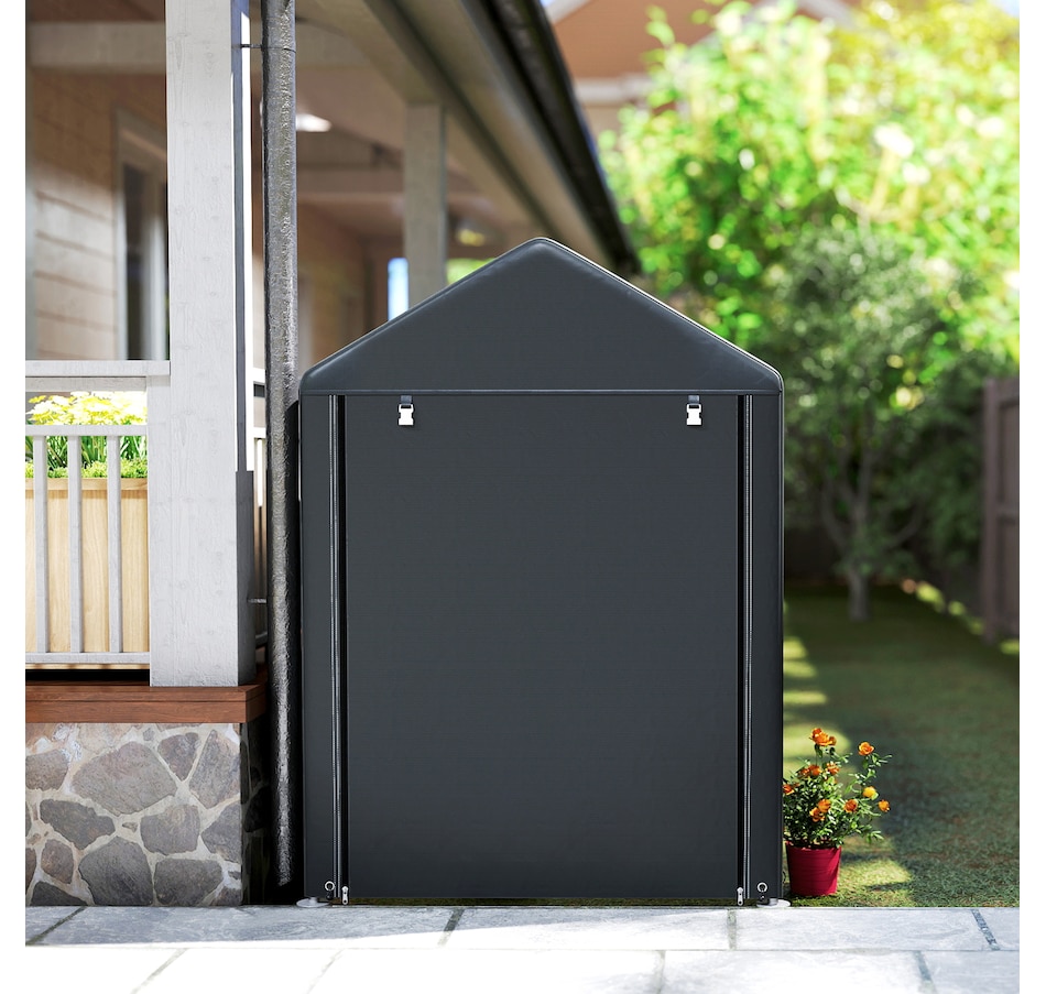 Image 931034_ALTMORE7.jpg, Product 931-034 / Price $149.99, Outsunny 4 x 6ft Outdoor Storage Shed Tent for Motorcycle Bike Garden Tool from Outsunny on TSC.ca's Home & Garden department