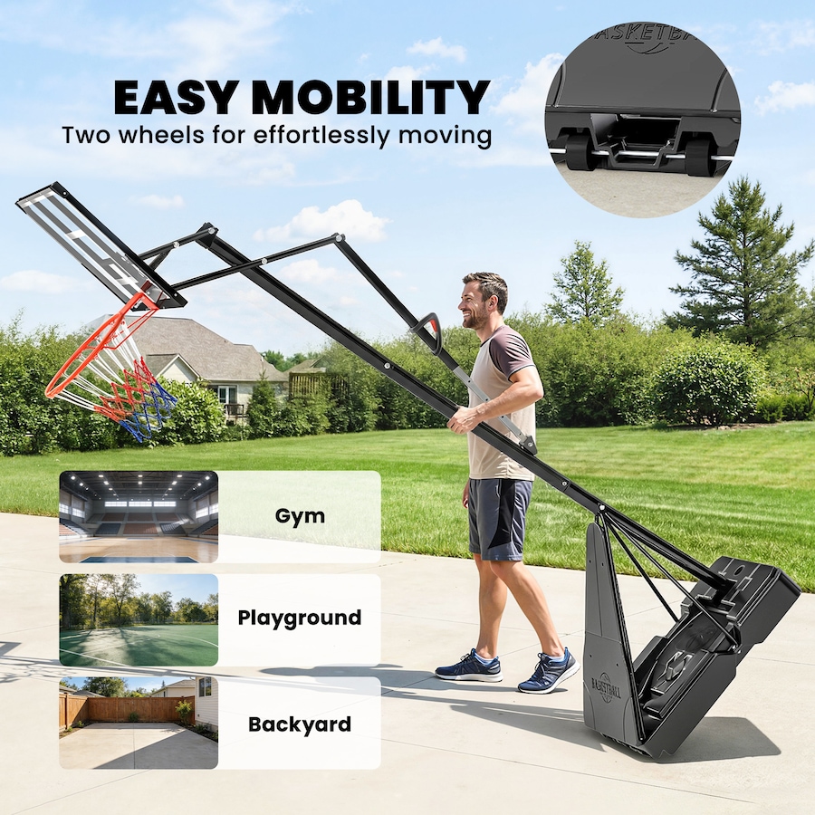 Image 931037_ALTMORE5.jpg, Product 931-037 / Price $239.99, Soozier Portable Basketball Hoop Basketball Goal Height Adjustable 8-10 Ft from Soozier on TSC.ca's Health & Fitness department