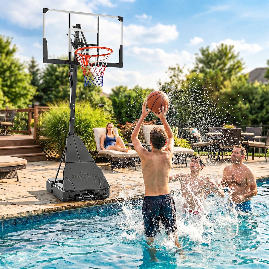 Image 931037_ALTMORE8.jpg, Product 931-037 / Price $239.99, Soozier Portable Basketball Hoop Basketball Goal Height Adjustable 8-10 Ft from Soozier on TSC.ca's Health & Fitness department
