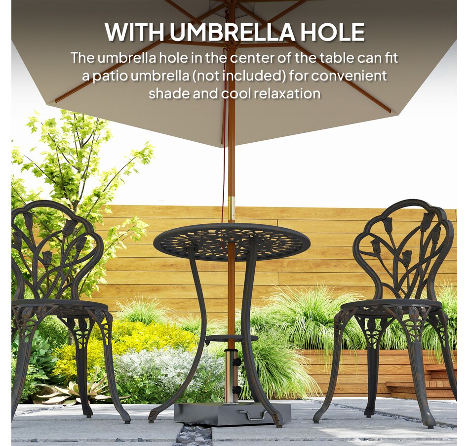 Image 931043_ALTMORE6.jpg, Product 931-043 / Price $209.99, Outsunny 3 Pieces Patio Bistro Set for Balcony, Bronze from Outsunny on TSC.ca's Home & Garden department