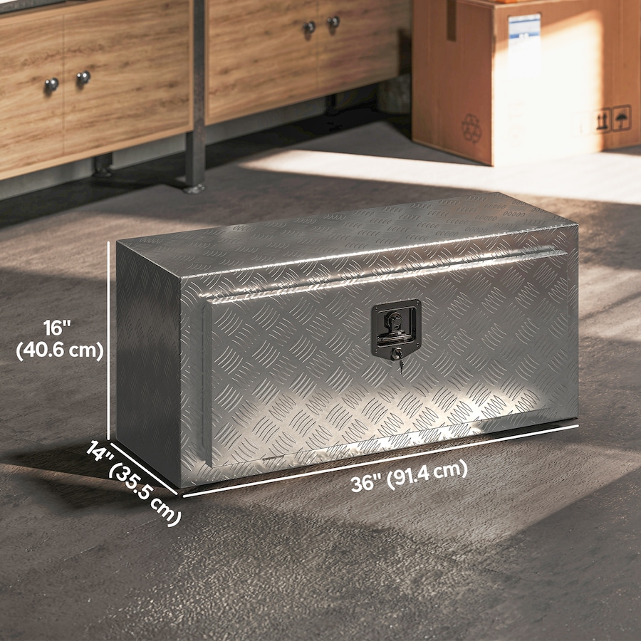 Image 931068_ALTMORE2.jpg, Product 931-068 / Price $159.99, HOMCOM Heavy Duty Aluminum Underbody Truck Tool Box, 36 Inch Tool Box Chest from HOMCOM on TSC.ca's Home & Garden department
