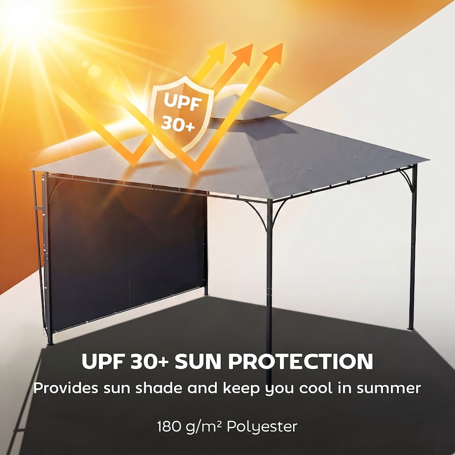 Image 931074_ALTMORE10.jpg, Product 931-074 / Price $204.99, Outsunny Patio Gazebo Extendable Shade 10.5′ x 10.5′, Dark Grey from Outsunny on TSC.ca's Home & Garden department