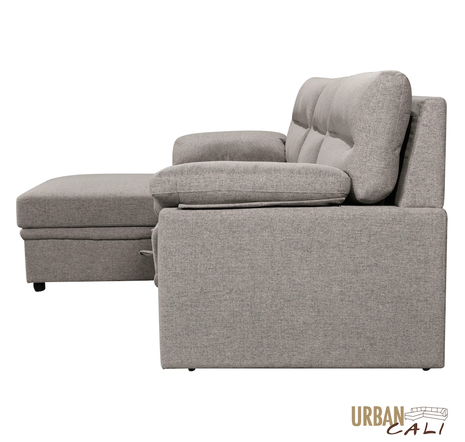 Image 931079_ALTMORE30.jpg, Product 931-079 / Price $1,779.99, Urban Cali Malibu 94.5" Wide Sleeper Sectional Sofa Bed with Pull Down Tray, Cupholders Wireless Charger and Storage Chaise from Urban Cali on TSC.ca's Home & Garden department