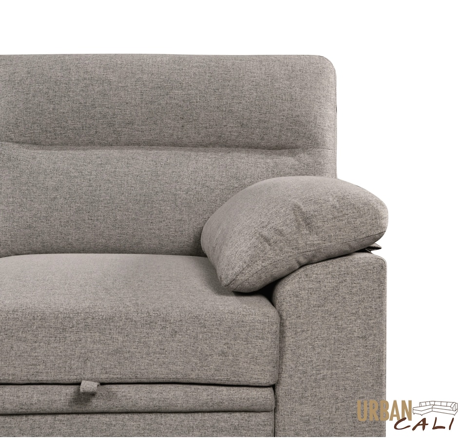 Image 931079_ALTMORE32.jpg, Product 931-079 / Price $1,779.99, Urban Cali Malibu 94.5" Wide Sleeper Sectional Sofa Bed with Pull Down Tray, Cupholders Wireless Charger and Storage Chaise from Urban Cali on TSC.ca's Home & Garden department