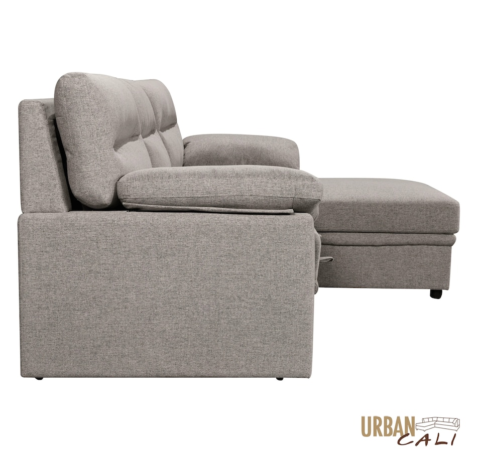Image 931079_ALTMORE41.jpg, Product 931-079 / Price $1,779.99, Urban Cali Malibu 94.5" Wide Sleeper Sectional Sofa Bed with Pull Down Tray, Cupholders Wireless Charger and Storage Chaise from Urban Cali on TSC.ca's Home & Garden department