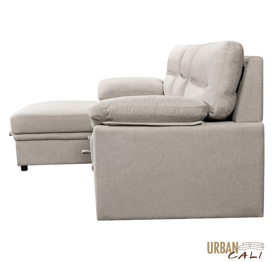 Image 931079_ALTMORE8.jpg, Product 931-079 / Price $1,779.99, Urban Cali Malibu 94.5" Wide Sleeper Sectional Sofa Bed with Pull Down Tray, Cupholders Wireless Charger and Storage Chaise from Urban Cali on TSC.ca's Home & Garden department