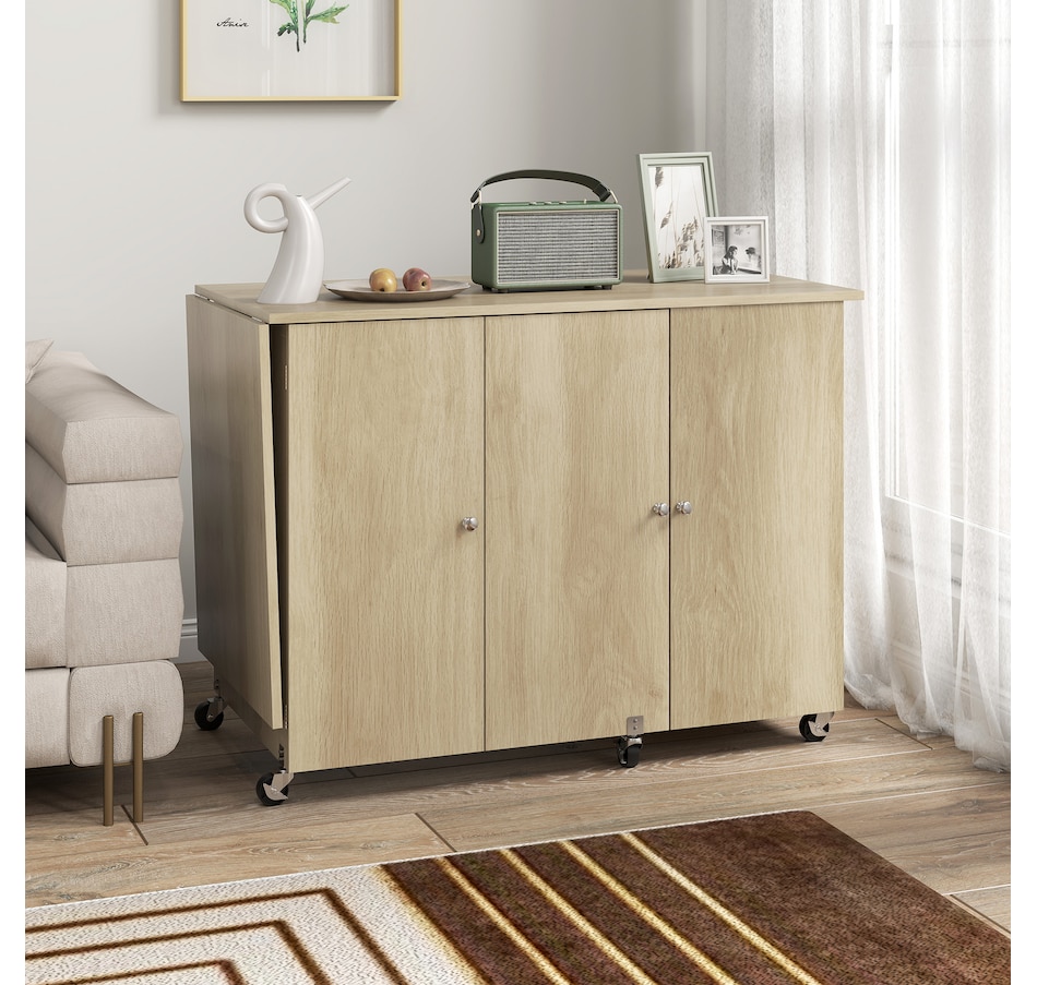 Image 931089_ALTMORE17.jpg, Product 931-089 / Price $179.99 - $219.99, HOMCOM Folding Sewing Table with Drop Leaf, Rolling Craft Table from HOMCOM on TSC.ca's Home & Garden department