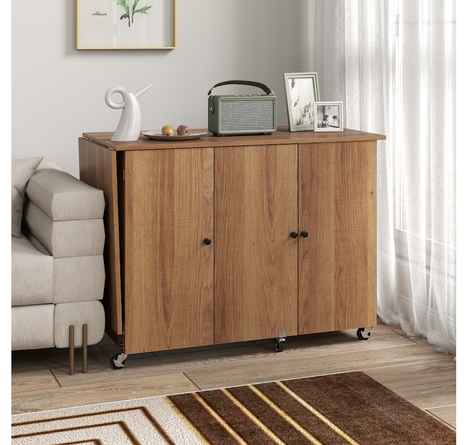 Image 931089_ALTMORE25.jpg, Product 931-089 / Price $179.99 - $219.99, HOMCOM Folding Sewing Table with Drop Leaf, Rolling Craft Table from HOMCOM on TSC.ca's Home & Garden department