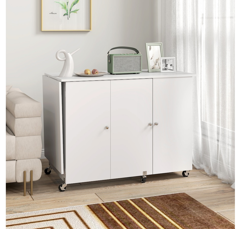 Image 931089_ALTMORE8.jpg, Product 931-089 / Price $179.99 - $219.99, HOMCOM Folding Sewing Table with Drop Leaf, Rolling Craft Table from HOMCOM on TSC.ca's Home & Garden department