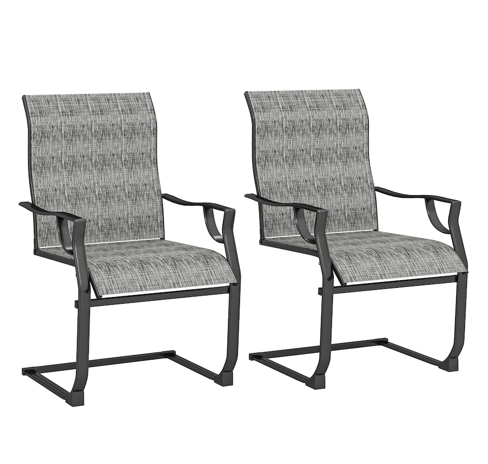 Image 931100.jpg, Product 931-100 / Price $169.99, Outsunny Patio Chairs Set of 2, C Spring Motion Outdoor Dining Chairs from Outsunny on TSC.ca's Home & Garden department
