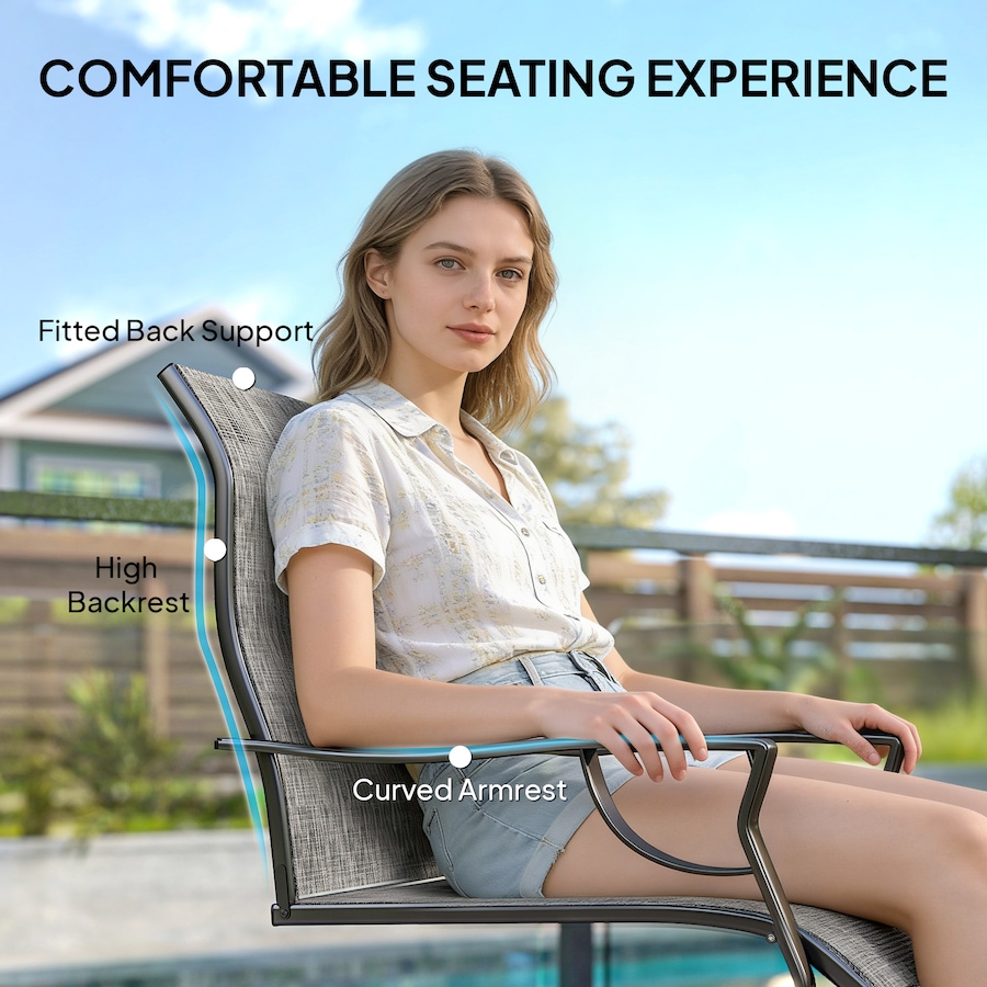 Image 931100_ALTMORE4.jpg, Product 931-100 / Price $179.99, Outsunny Patio Chairs Set of 2, C Spring Motion Outdoor Dining Chairs from Outsunny on TSC.ca's Home & Garden department
