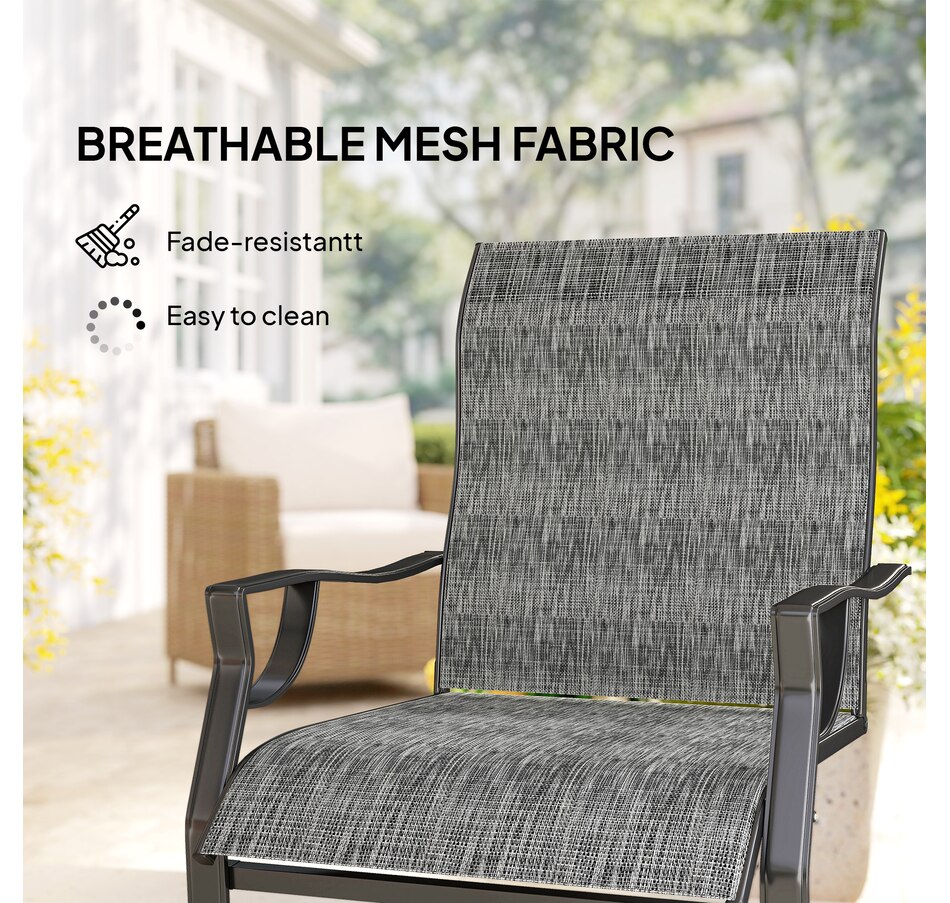 Image 931100_ALTMORE5.jpg, Product 931-100 / Price $169.99, Outsunny Patio Chairs Set of 2, C Spring Motion Outdoor Dining Chairs from Outsunny on TSC.ca's Home & Garden department