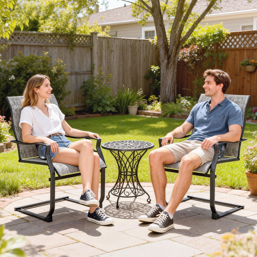 Image 931100_ALTMORE6.jpg, Product 931-100 / Price $179.99, Outsunny Patio Chairs Set of 2, C Spring Motion Outdoor Dining Chairs from Outsunny on TSC.ca's Home & Garden department