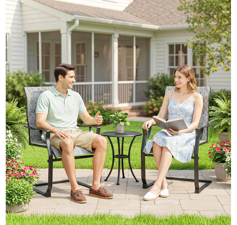 Image 931100_ALTMORE7.jpg, Product 931-100 / Price $169.99, Outsunny Patio Chairs Set of 2, C Spring Motion Outdoor Dining Chairs from Outsunny on TSC.ca's Home & Garden department