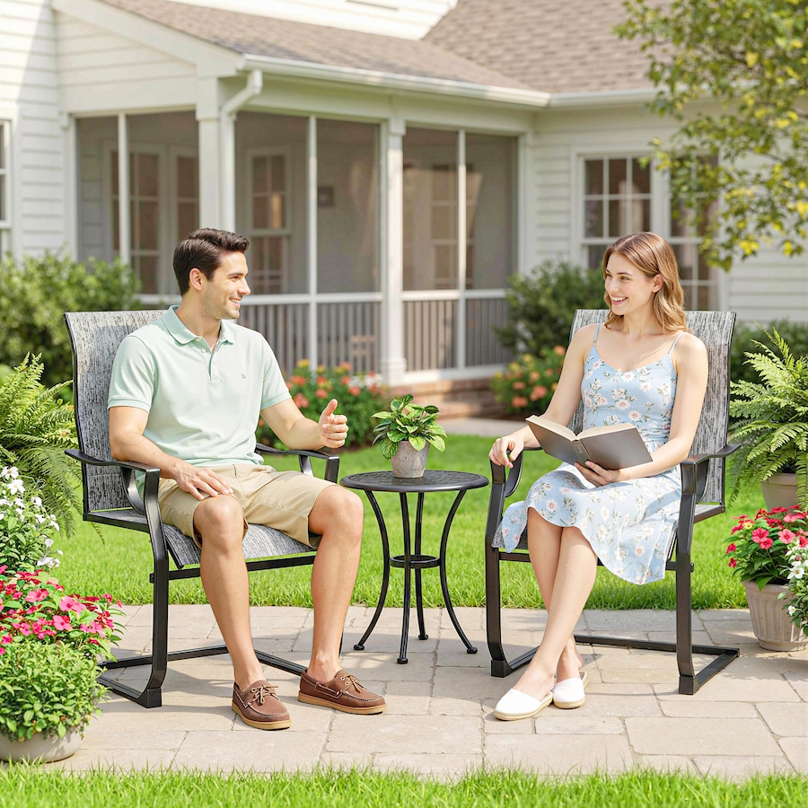 Image 931100_ALTMORE7.jpg, Product 931-100 / Price $179.99, Outsunny Patio Chairs Set of 2, C Spring Motion Outdoor Dining Chairs from Outsunny on TSC.ca's Home & Garden department