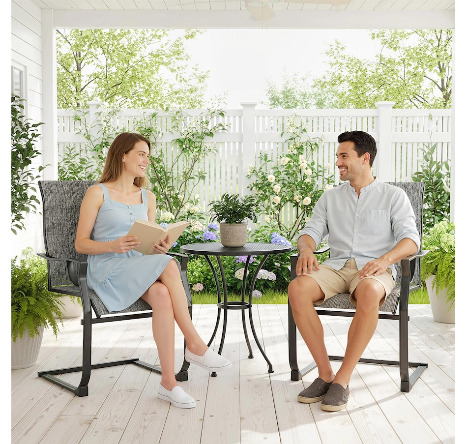 Image 931100_ALTMORE8.jpg, Product 931-100 / Price $169.99, Outsunny Patio Chairs Set of 2, C Spring Motion Outdoor Dining Chairs from Outsunny on TSC.ca's Home & Garden department