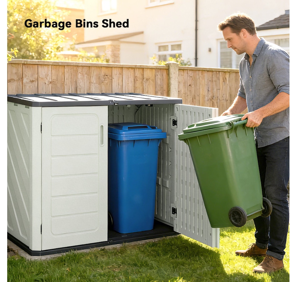 Image 931130_ALTMORE7.jpg, Product 931-130 / Price $359.99, Outsunny 35 Cu.Ft Outdoor Storage Cabinet, Waterproof with Openable Top from Outsunny on TSC.ca's Home & Garden department