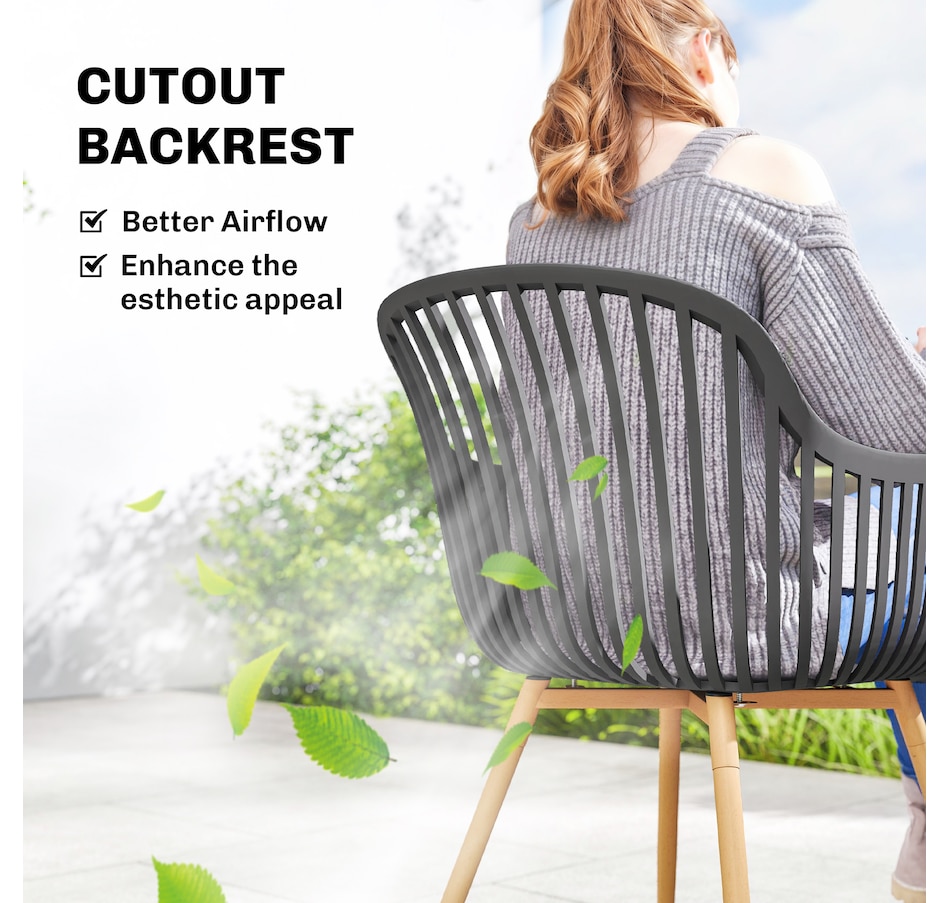 Image 931139_ALTMORE3.jpg, Product 931-139 / Price $229.99, Outsunny Outdoor Dining Chairs Set of 4, Patio Chairs with Backrest, Grey from Outsunny on TSC.ca's Home & Garden department