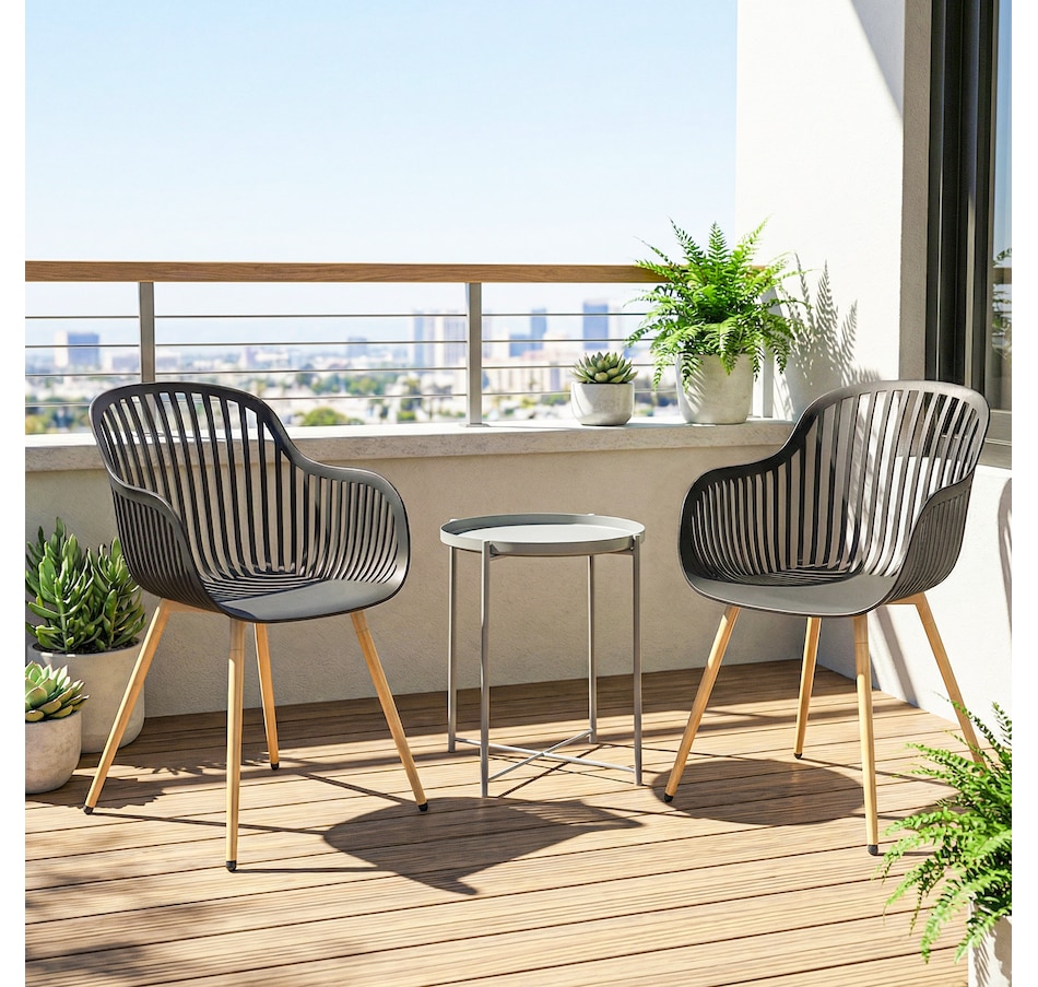 Image 931139_ALTMORE8.jpg, Product 931-139 / Price $229.99, Outsunny Outdoor Dining Chairs Set of 4, Patio Chairs with Backrest, Grey from Outsunny on TSC.ca's Home & Garden department