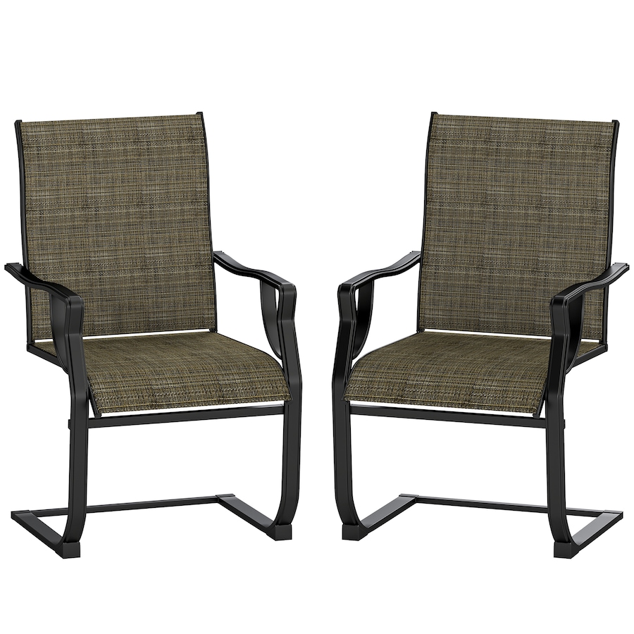 Image 931140.jpg, Product 931-140 / Price $189.99, Outsunny Patio Chairs Set of 2, C Spring Motion Outdoor Dining Chairs from Outsunny on TSC.ca's Home & Garden department
