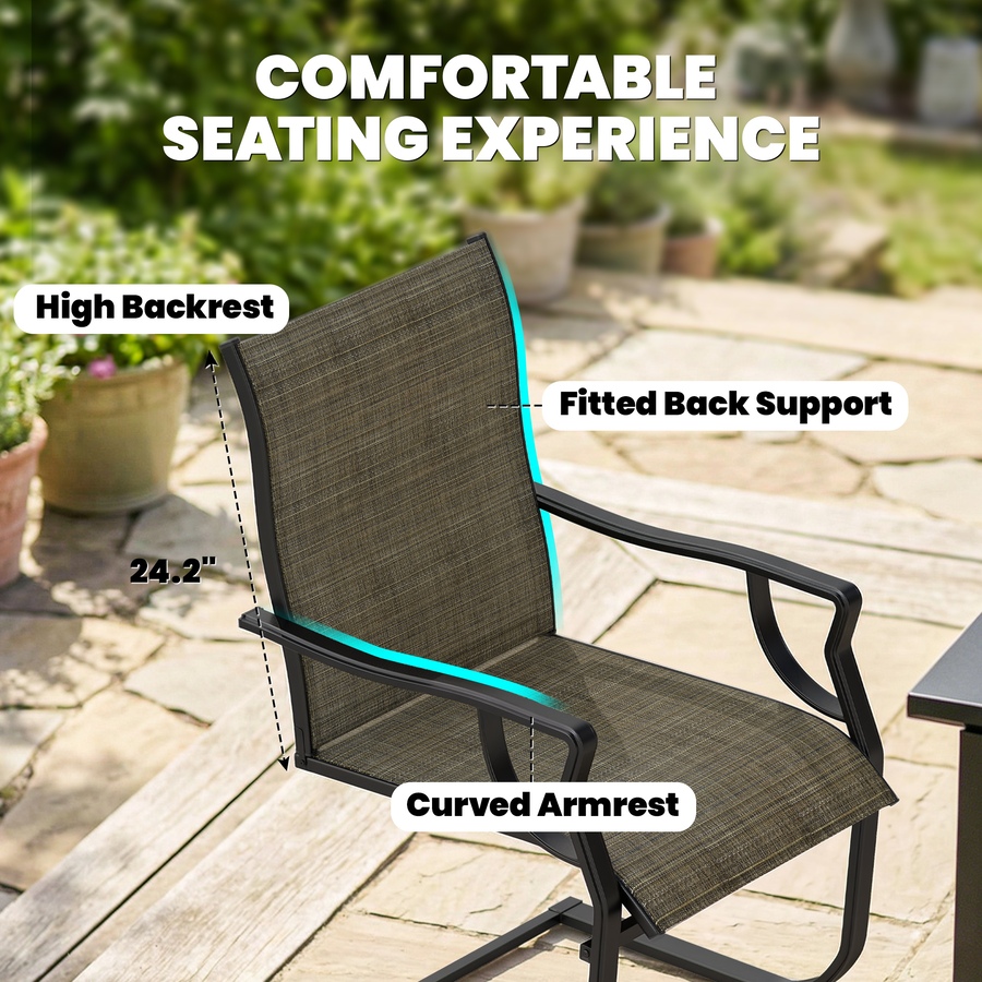 Image 931140_ALTMORE15.jpg, Product 931-140 / Price $189.99, Outsunny Patio Chairs Set of 2, C Spring Motion Outdoor Dining Chairs from Outsunny on TSC.ca's Home & Garden department