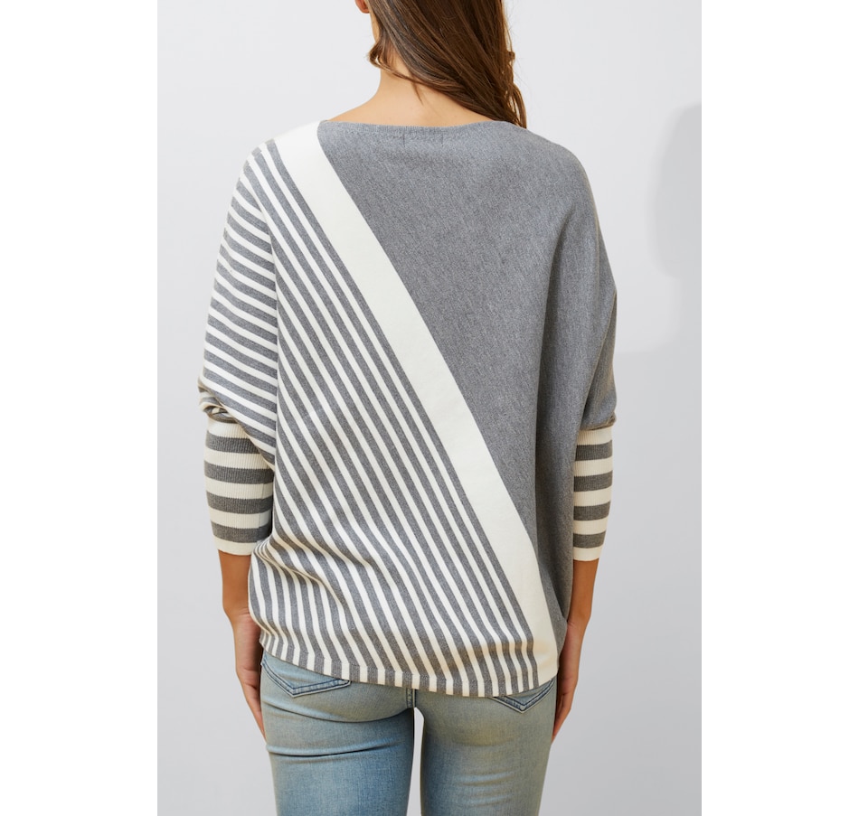 Image 931190_ALTMORE7.jpg, Product 931-190 / Price $42.50, Valery Relaxed Knit Sweater Bold Stripes from ANNICK on TSC.ca's Fashion department