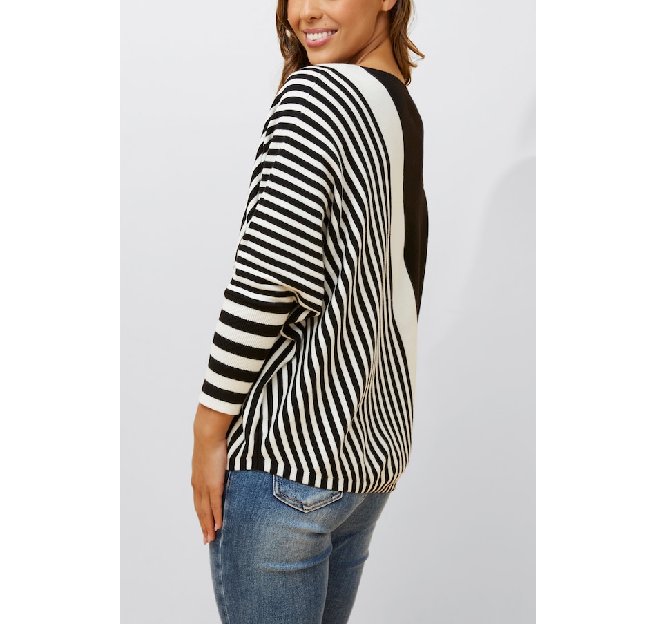 Image 931190_ALTMORE8.jpg, Product 931-190 / Price $42.50, Valery Relaxed Knit Sweater Bold Stripes from ANNICK on TSC.ca's Fashion department