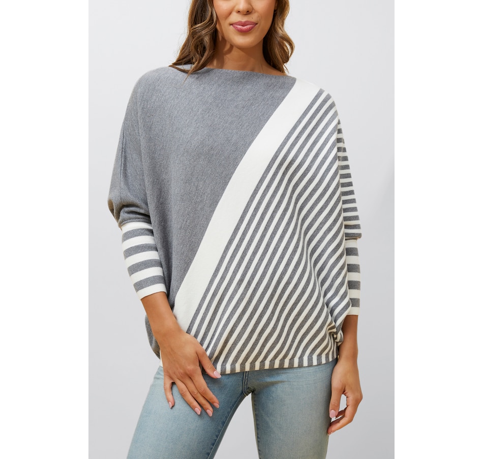 Image 931190_ST01.jpg, Product 931-190 / Price $42.50, Valery Relaxed Knit Sweater Bold Stripes from ANNICK on TSC.ca's Fashion department