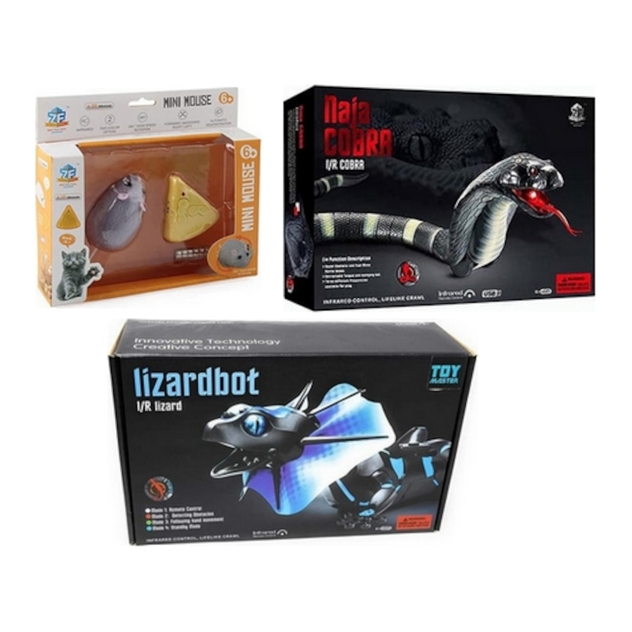 Image 931211_ST01.jpg, Product 931-211 / Price $17.99 - $29.95, R/C Infrared Toys – Interactive Remote Control Mouse, Cobra Snake, and Lizard Reptile | Stimulating Playtime with Precision Movement | Educational STEM from Tradeopia on TSC.ca's Toys & Hobbies department