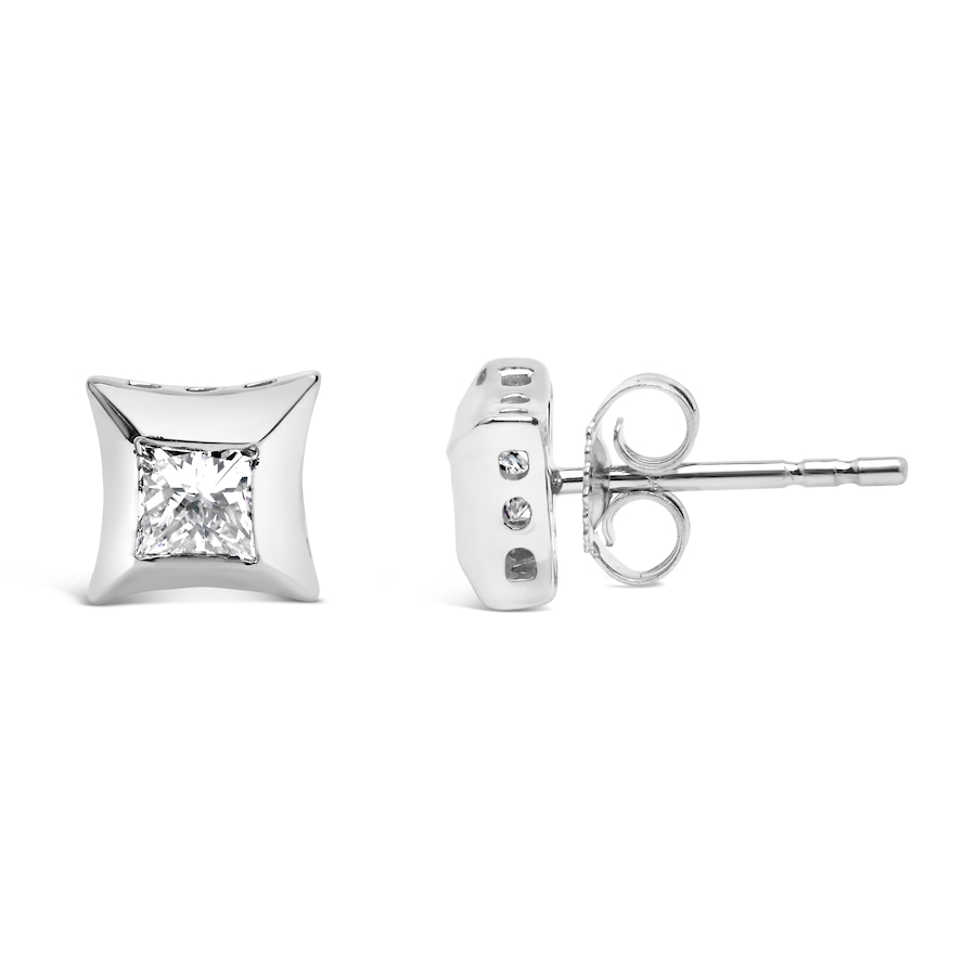 Image 931218_ALTMORE2.jpg, Product 931-218 / Price $2,978.00, 10K White Gold 1/2 Cttw Invisible Set Princess-Cut Diamond Stud Earrings (H-I Color, SI2-I1 Clarity) from Haus of Brilliance on TSC.ca's Jewellery department