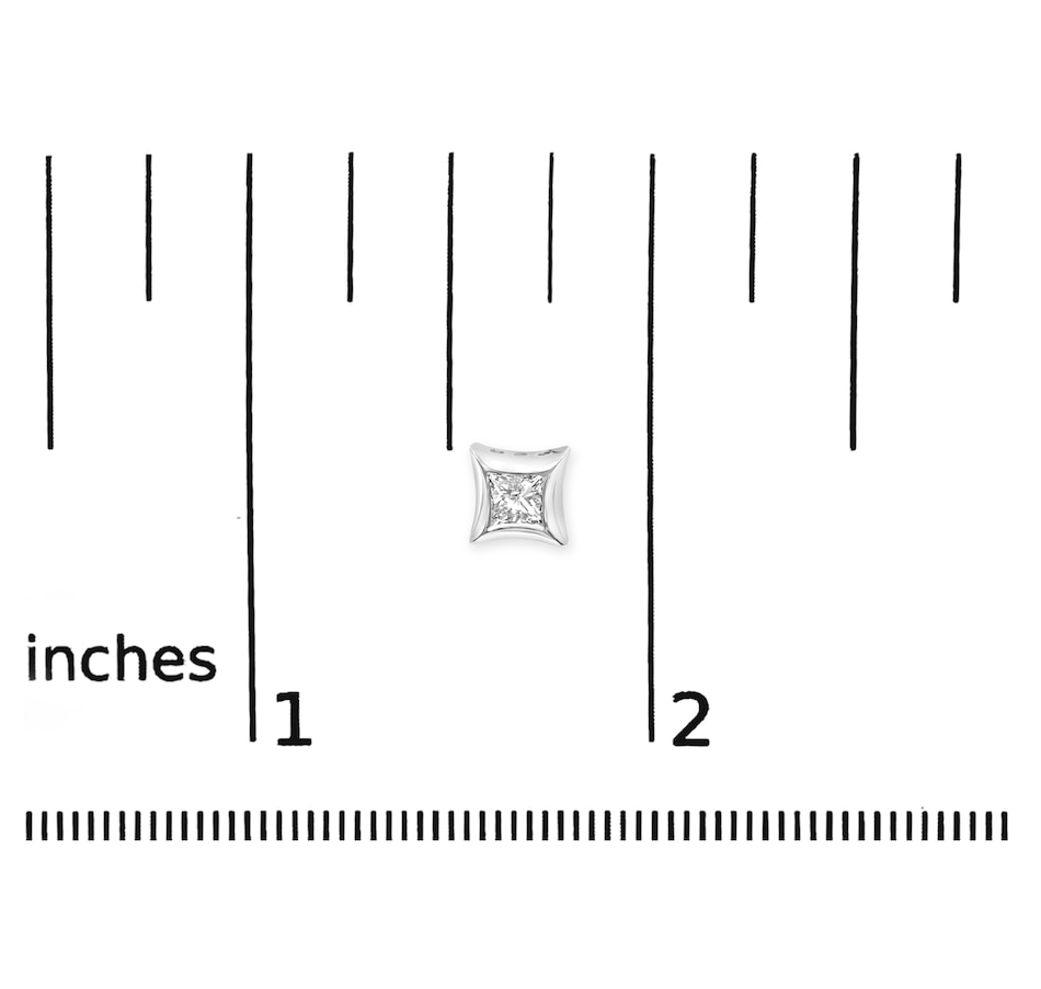 Image 931218_ALTMORE5.jpg, Product 931-218 / Price $2,978.00, 10K White Gold 1/2 Cttw Invisible Set Princess-Cut Diamond Stud Earrings (H-I Color, SI2-I1 Clarity) from Haus of Brilliance on TSC.ca's Jewellery department