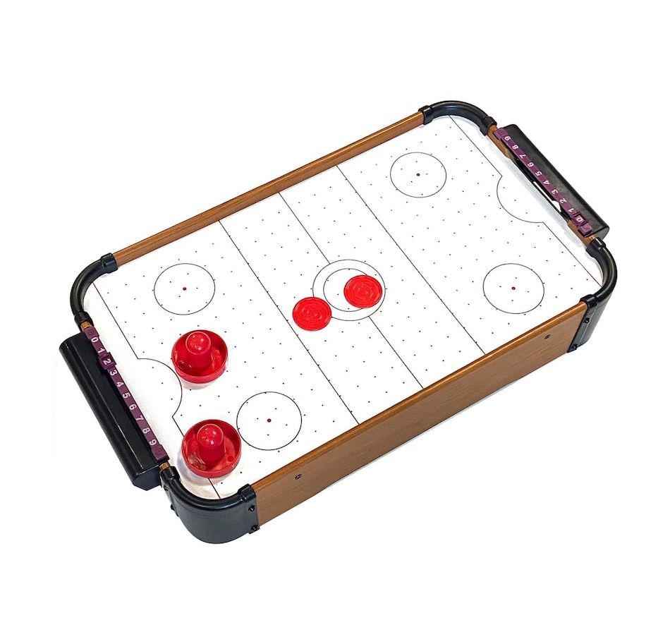 Image 931298.jpg, Product 931-298 / Price $41.99, Tabletop Air Hockey Game Set – Easy to Assemble Portable Air Hockey Table with Sturdy Motor, Robust Fan System, 2 Strikers and 2 Pucks, Space-Saving Design for Fun Anywhere from Tradeopia on TSC.ca's Toys & Hobbies department