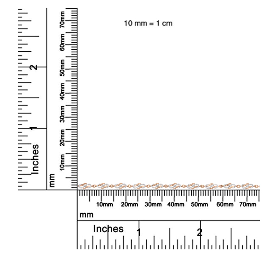 Image 931353_ALTMORE5.jpg, Product 931-353 / Price $6,362.00, 10K Rose Gold 1.0 Cttw Diamond Infinity Loop and Swirl Link Bracelet (I-J Color, I2-I3 Clarity) - 7.25" Inches from Haus of Brilliance on TSC.ca's Jewellery department