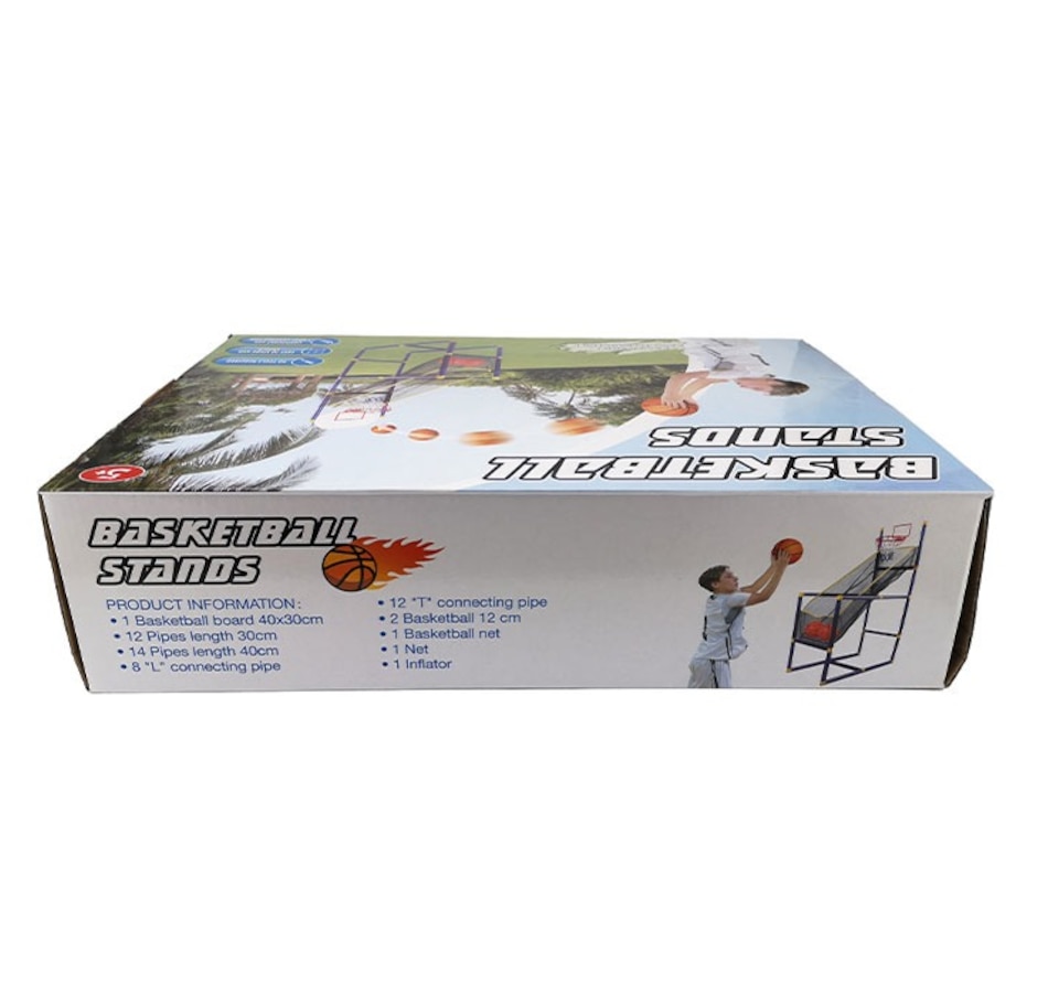 Image 931382_ALTMORE3.jpg, Product 931-382 / Price $39.99, Arcade Basketball Set for Kids Ages 6-12 | Complete Mini Basketball Game with 2 Balls & Pump | Easy to Assemble Indoor/Outdoor Fun from Tradeopia on TSC.ca's Home & Garden department