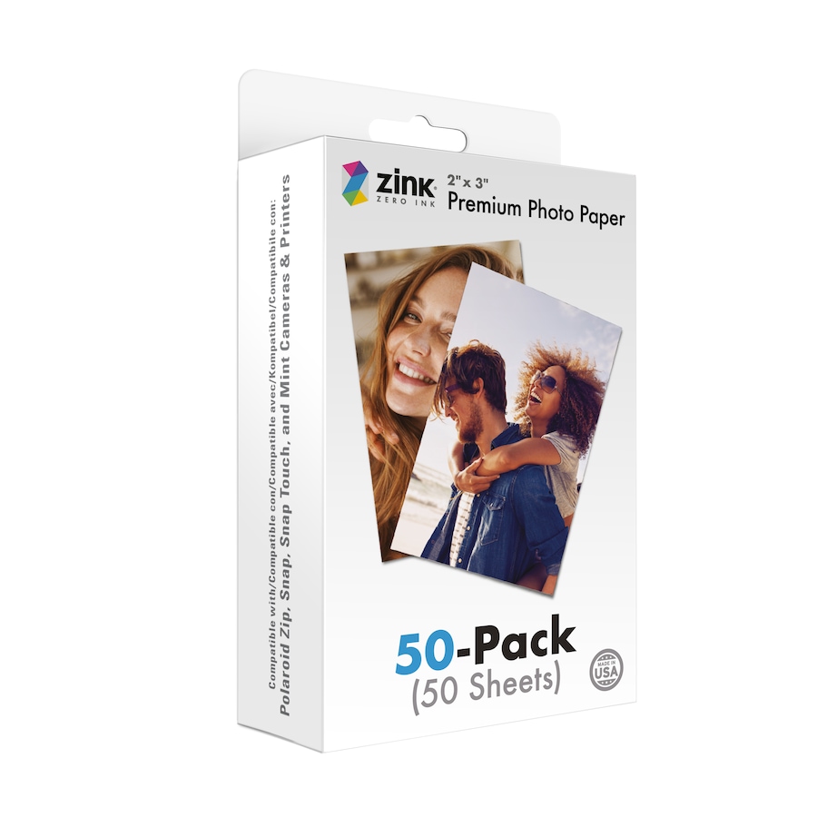 Image 931706_ST01.jpg, Product 931-706 / Price $39.99, Zink Photo Paper 2x3"(50 Pack) Compatible W/Polaroid Snap, Snap Touch, Zip & Mint Cameras & Printers from Zink on TSC.ca's Toys & Hobbies department