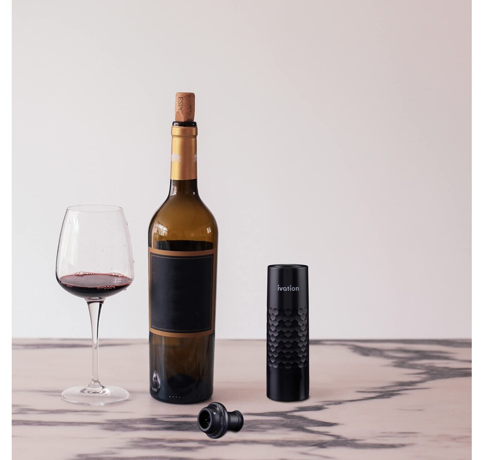 Image 931725_ALTMORE6.jpg, Product 931-725 / Price $59.99, Ivation 6-Piece Rechargeable Wine Saver Pump with Reusable Wine Stoppers from Ivation on TSC.ca's Kitchen department