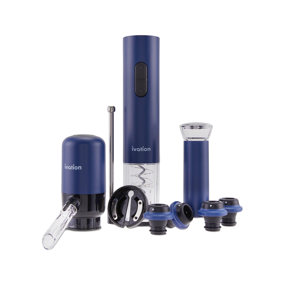Image 931727_ST01.jpg, Product 931-727 / Price $79.99, Ivation All-in-One Wine Gift Set - Wine Accessory Kit with Automatic Electric Bottle Opener & More from Ivation on TSC.ca's Kitchen department
