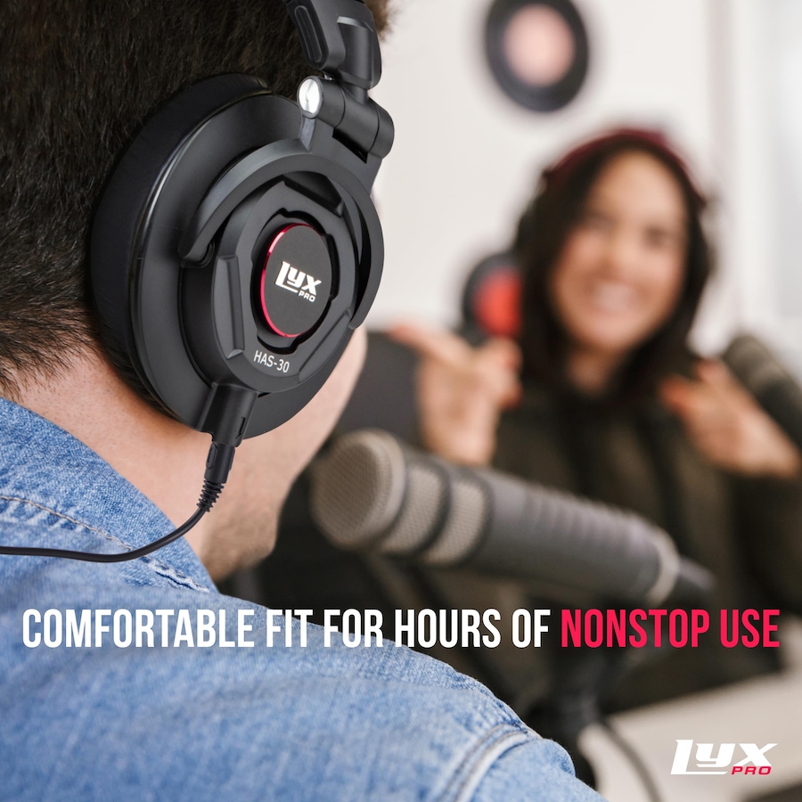 Image 931744_ALTMORE3.jpg, Product 931-744 / Price $79.99, LyxPro HAS-30 Noise-Canceling DJ Headphones, Over-Ear Studio Headphones, Black from LyxPro on TSC.ca's Toys & Hobbies department