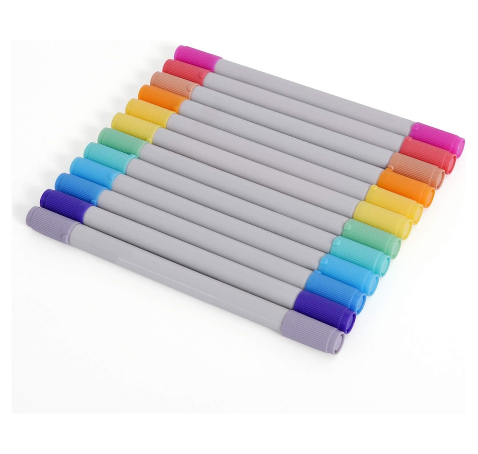 Image 931751_ST01.jpg, Product 931-751 / Price $15.99, Zink Colorful Fine & Chisel Double Twin Tip Markers Set (12 Pack), Marker Set for Photo Projects from Zink on TSC.ca's Toys & Hobbies department
